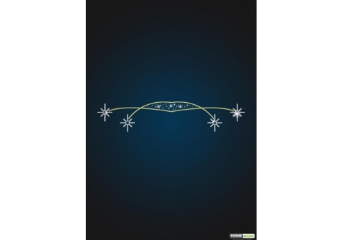 Уличная новогодняя растяжка Взлет