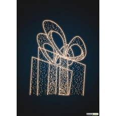 Новогодняя световая декорация Подарок 3 метра
