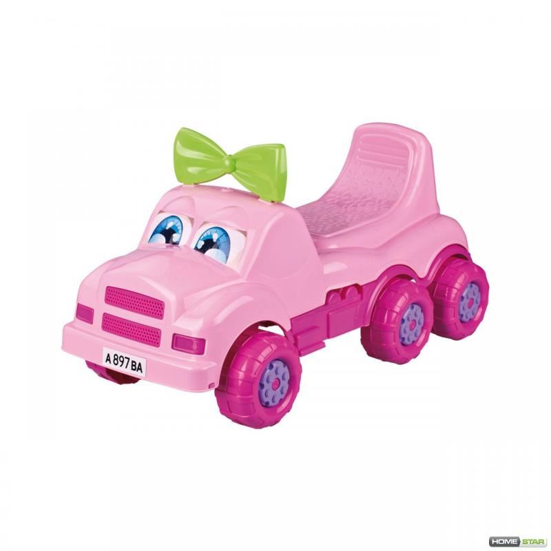 Машинка детская "Веселые гонки" (для девочек)(розовый)