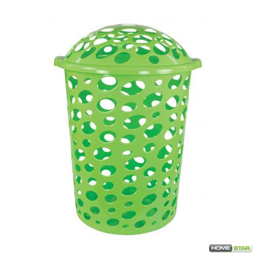 Корзина пластиковая для белья "Сорренто" 45л. (зелёный)