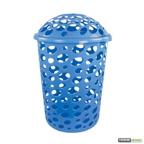 Корзина пластиковаядля белья "Сорренто" 45л. (голубой) М1697
