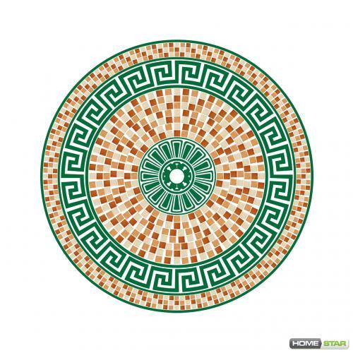 Стол пластиковый "Мозаика" круглый зеленый