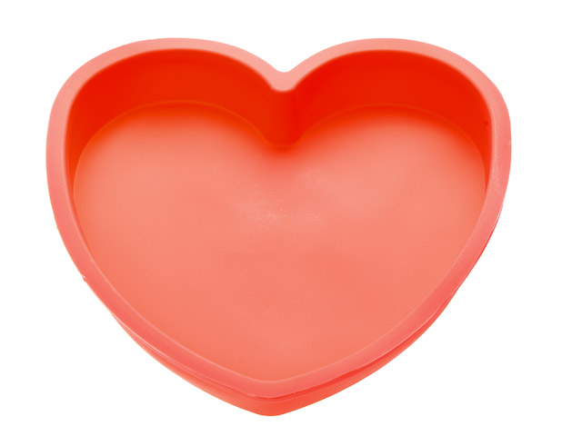 Форма для выпечки, силиконовая, сердце, 26 х 4.5 см, красная, PERFECTO LINEA (20-006715)