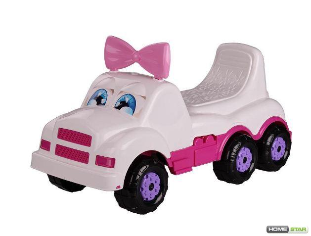 Машинка детская "Весёлые гонки" (для девочек)белый